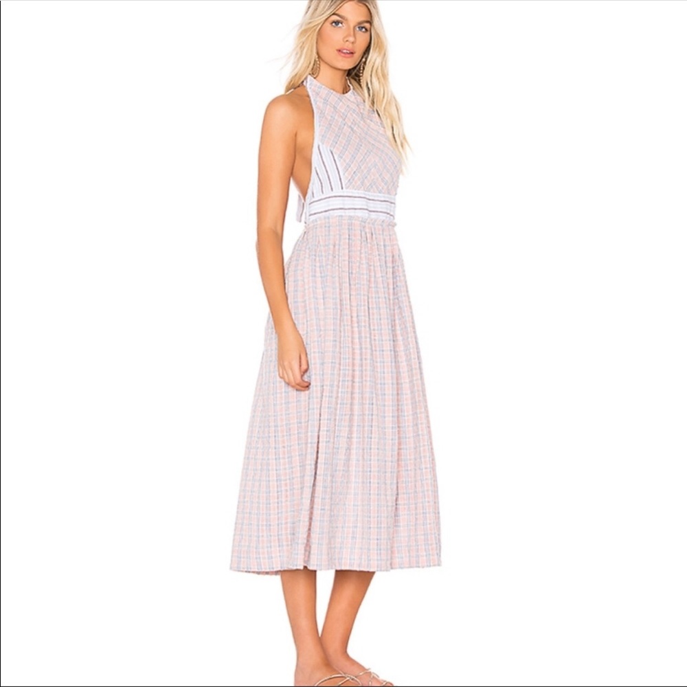 Free People Color Theory Apron Dress•szS•NWT